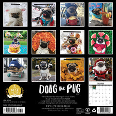 Doug the Pug 2027 12" x 12" Wall Calendar