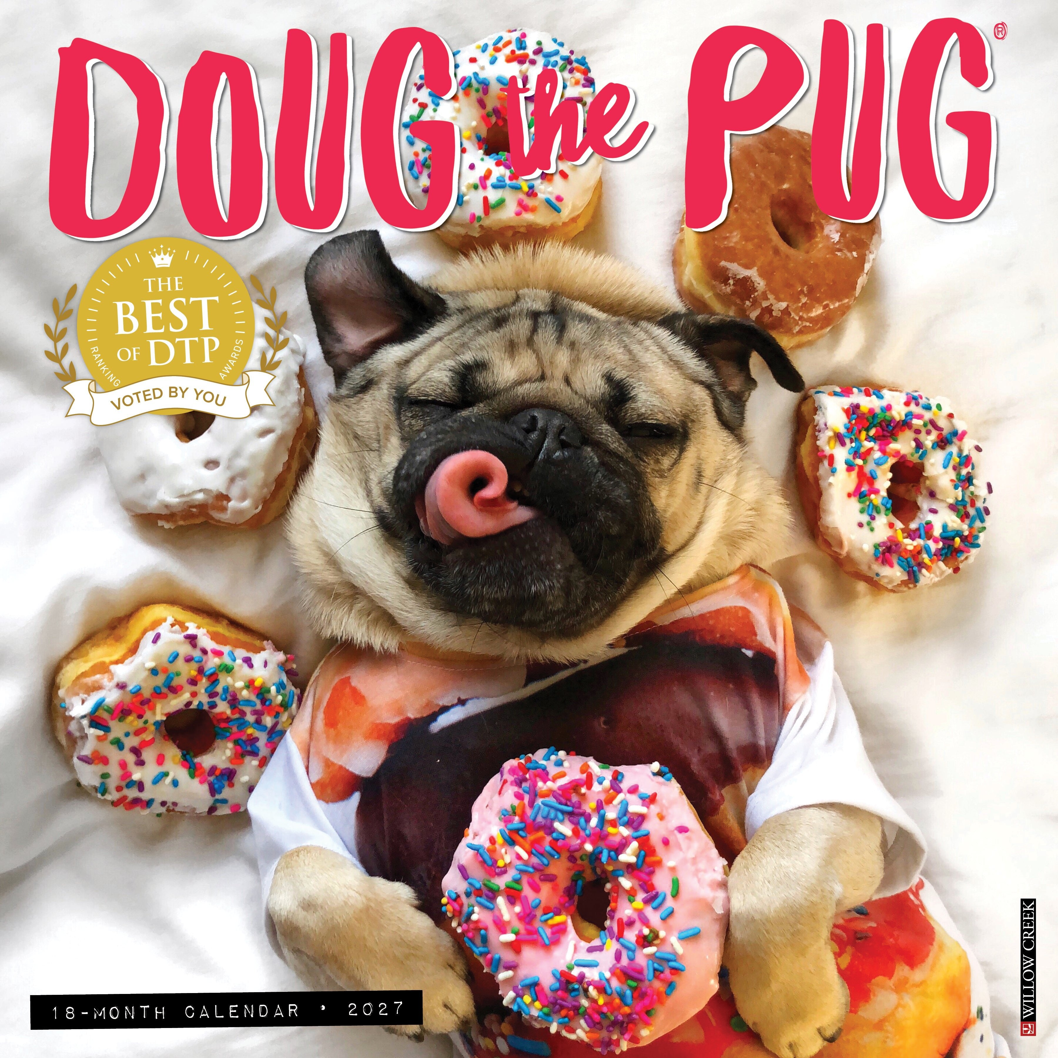 Doug the Pug 2027 12" x 12" Wall Calendar