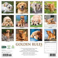 Golden Rules 2027 12" x 12" Wall Calendar