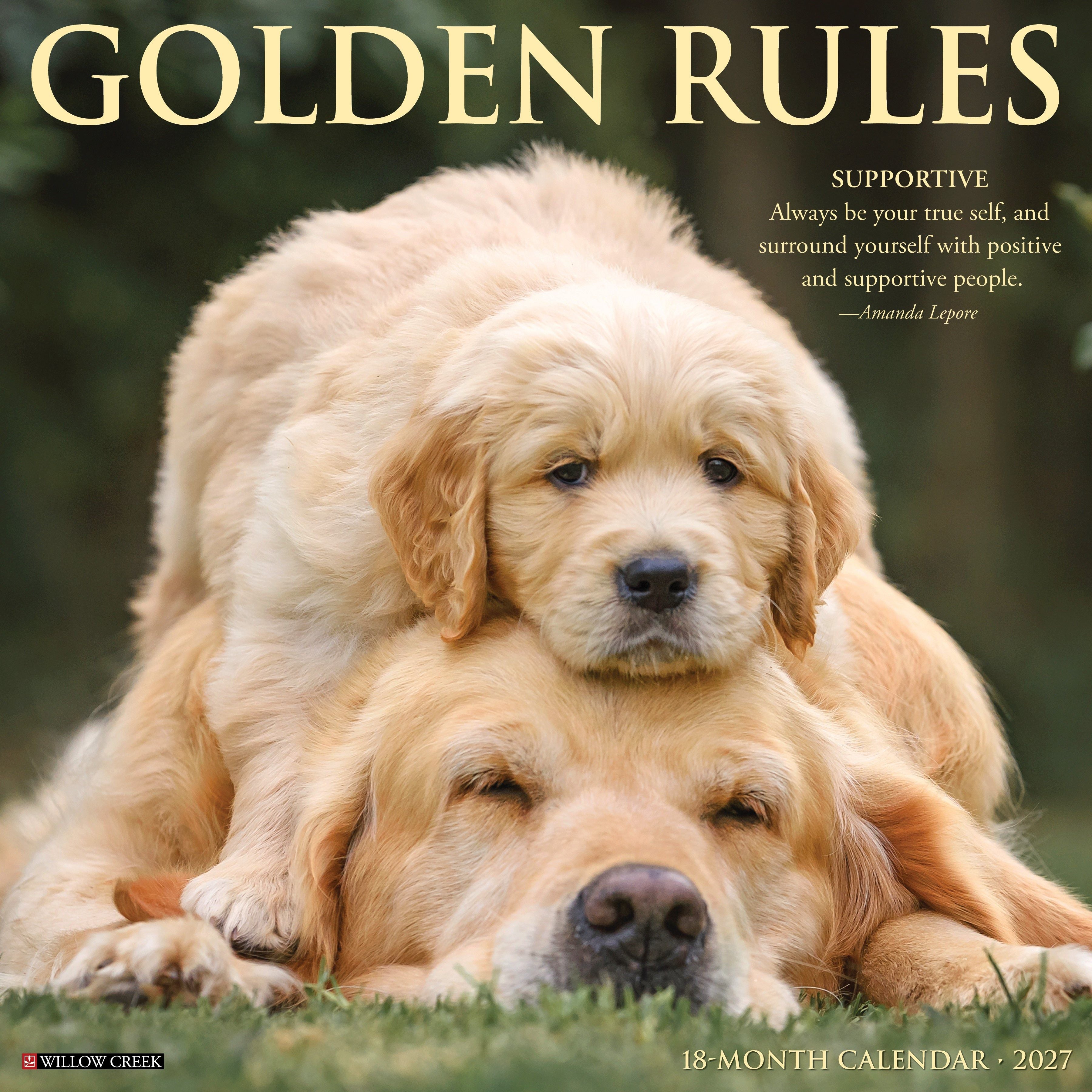 Golden Rules 2027 12" x 12" Wall Calendar
