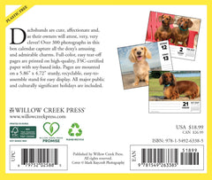 Dachshunds 2027 5.4" x 6.2" Box Calendar