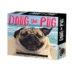 Doug the Pug 2027 5.4" x 6.2" Box Calendar-USA