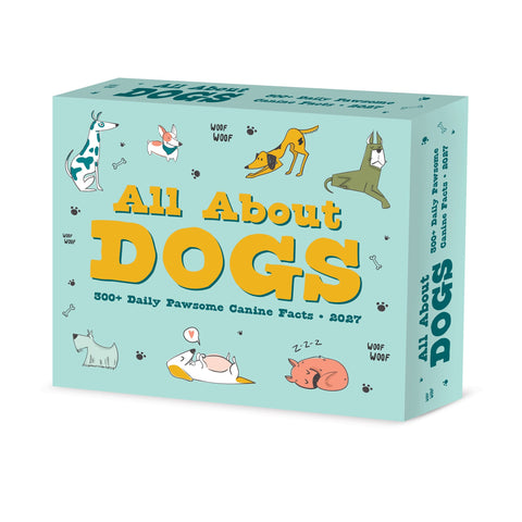 All About Dogs 2027 5.4" x 6.2" Box Calendar