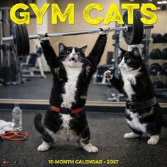 Gym Cats 2027 12" x 12" Wall Calendar
